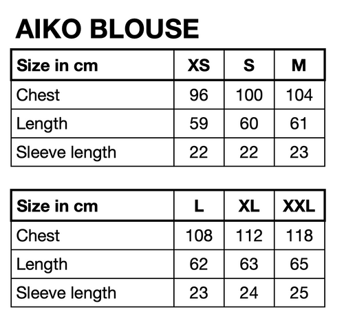 HUNKØN Aiko Blouse Blouses Black