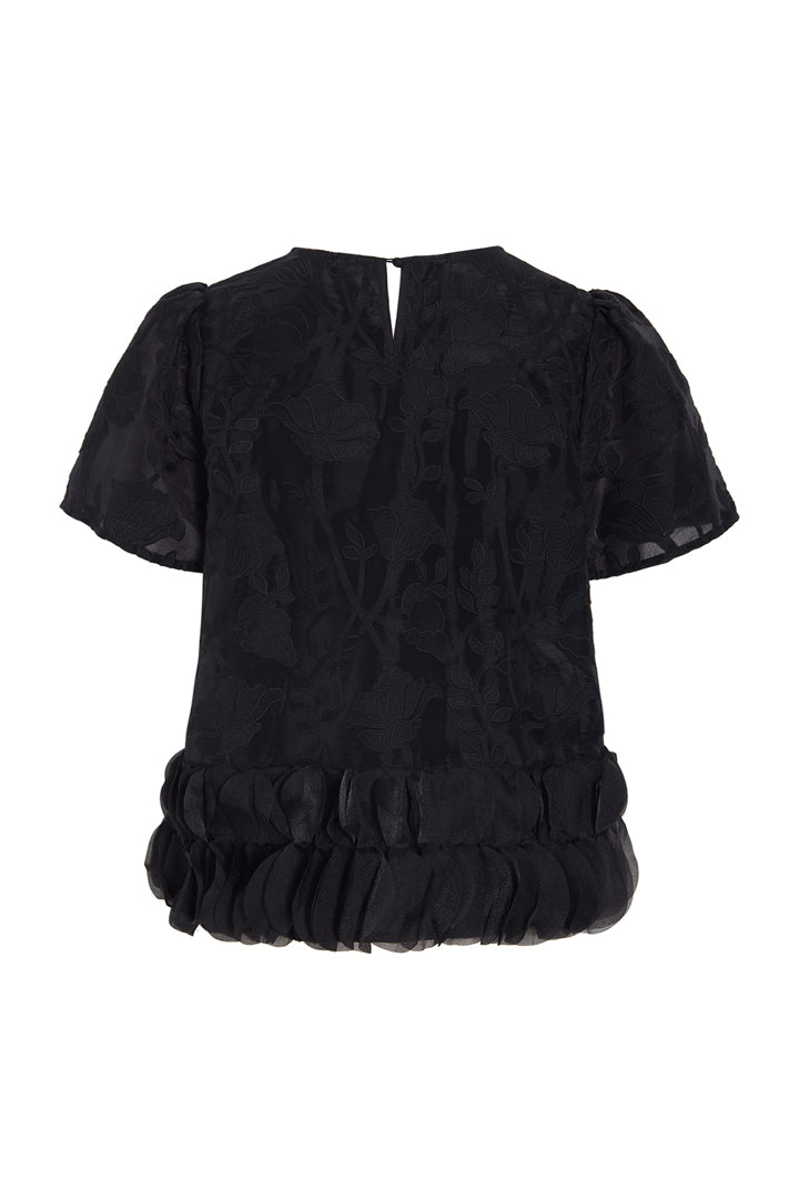 HUNKØN Aiko Blouse Blouses Black