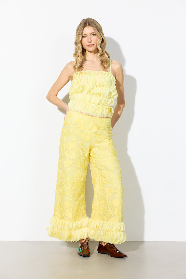HUNKØN Aiko Top Tops Yellow