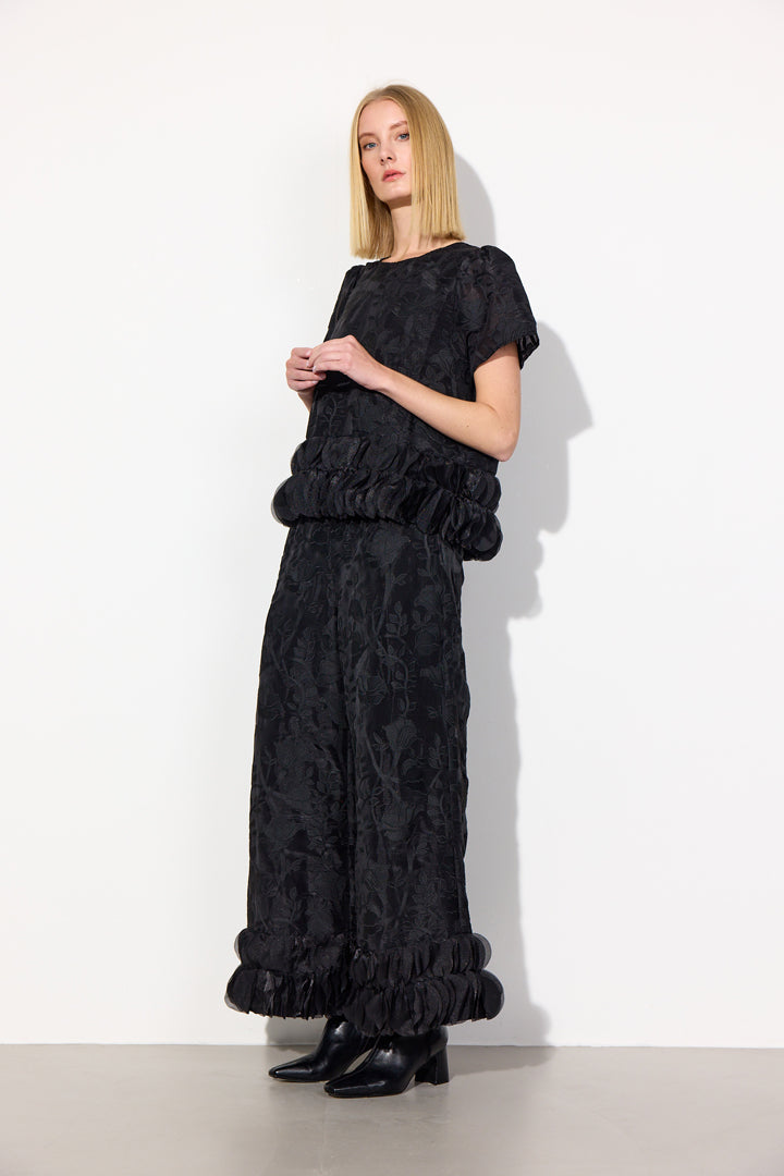 HUNKØN Aiko Trousers Trousers Black