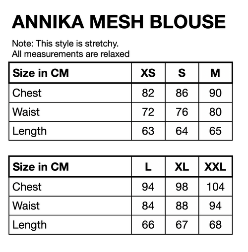 HUNKØN Annika Mesh Blouse Blouses Outer Space Art Print