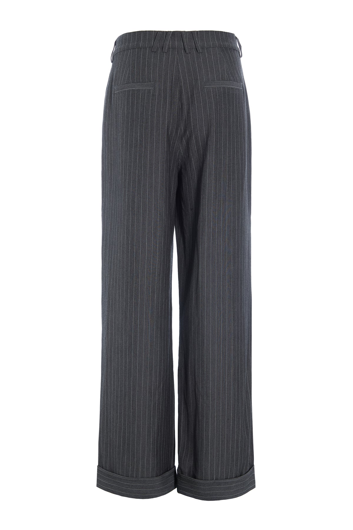 HUNKØN Billie Trousers Trousers Grey Pinstripe