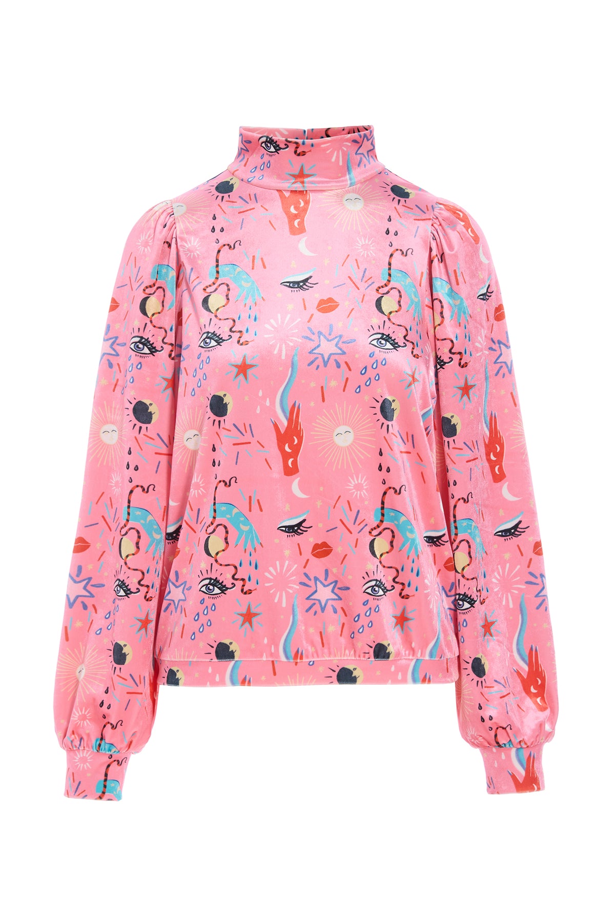 HUNKØN Birdy Blouse Blouses Graffiti Art Print