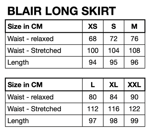 HUNKØN Blair Long Skirt Skirts Black