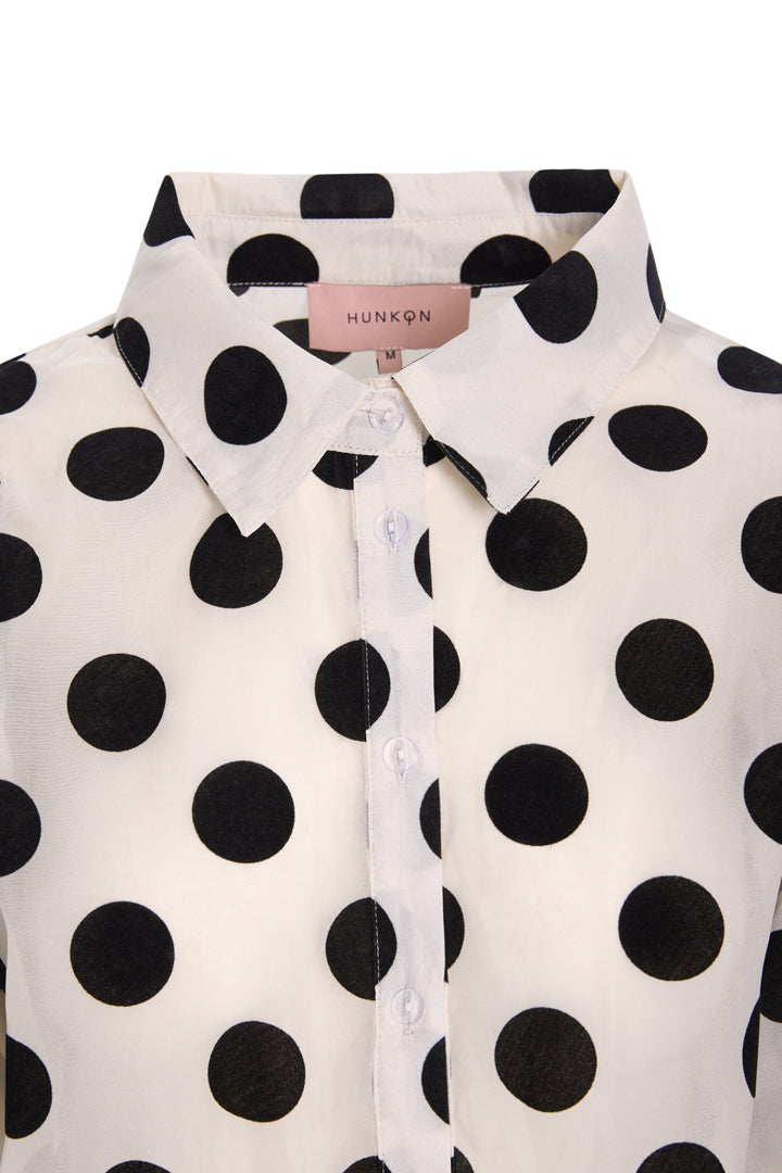 HUNKØN Bobby Shirt Shirts White w/ dots