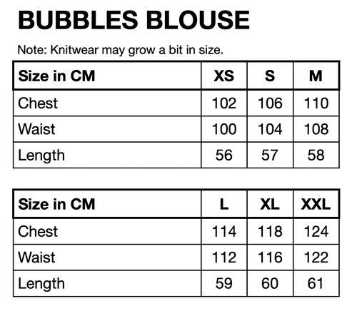 HUNKØN Bubbles Blouse Blouses Blue Sea