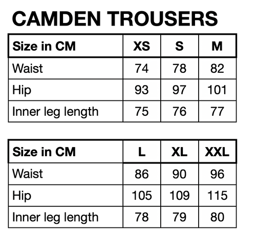 HUNKØN Camden Trousers Trousers Black