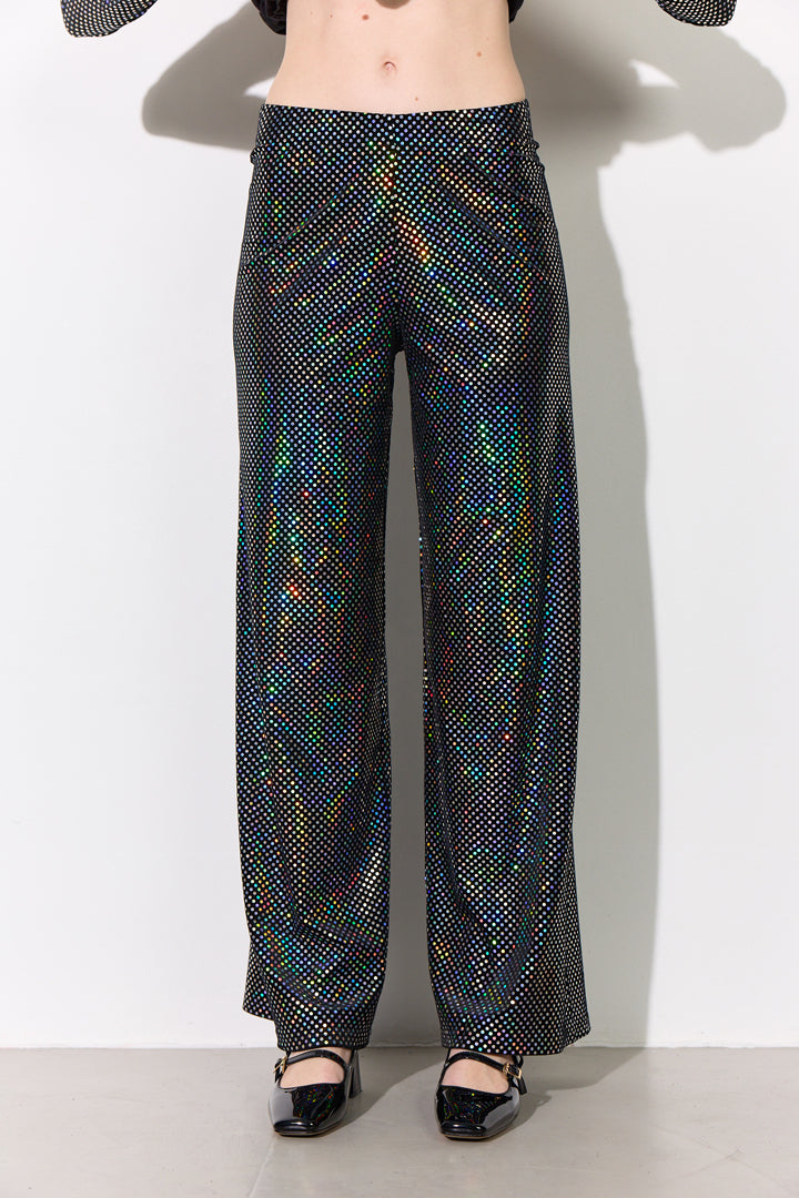 HUNKØN Daisy Trousers Trousers Black Disco
