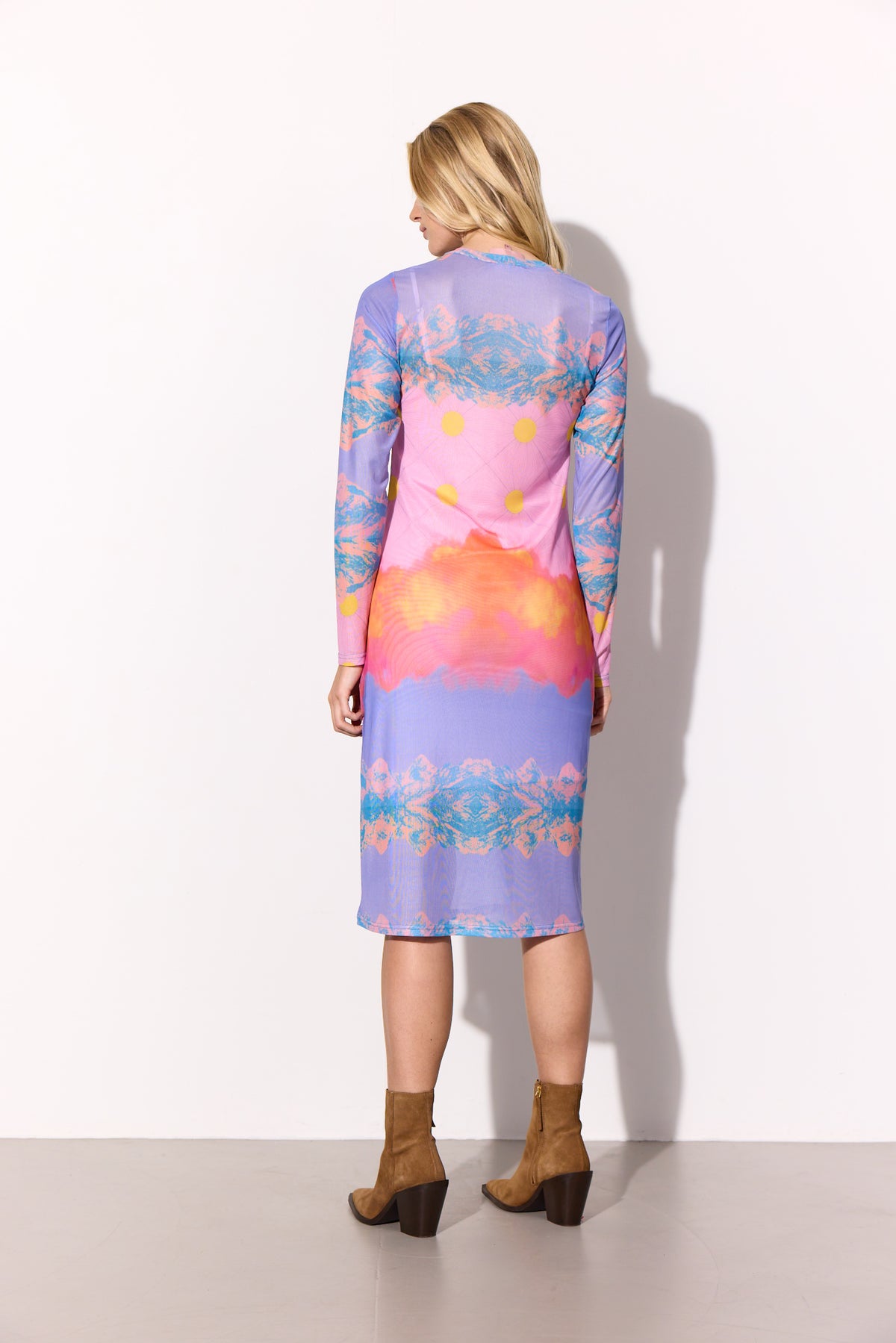 HUNKØN Devon Mesh Dress Dresses Horizon Art Print