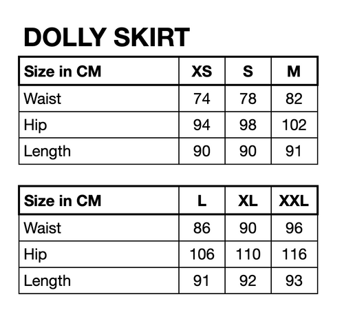 HUNKØN Dolly Denim Skirt Skirts Light Denim