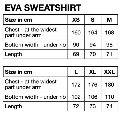 HUNKØN Eva Sweatshirt Sweatshirts Black