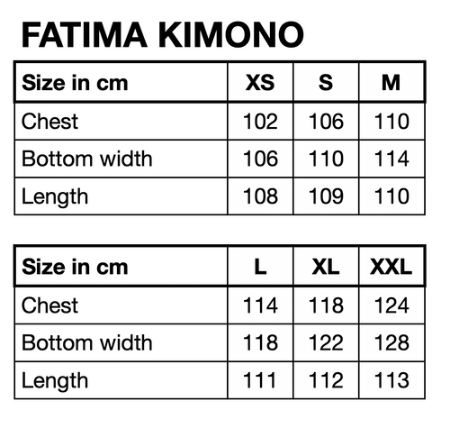 HUNKØN Fatima Kimono Kimonos Mixed Glitter
