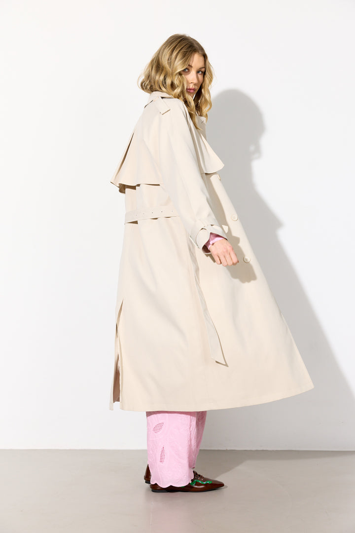 HUNKØN Gunilla Trenchcoat Coats Cream