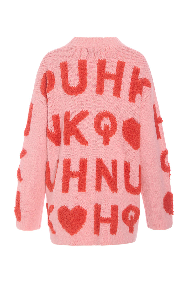 HUNKØN Jenny Knit Cardigan Cardigans Pink