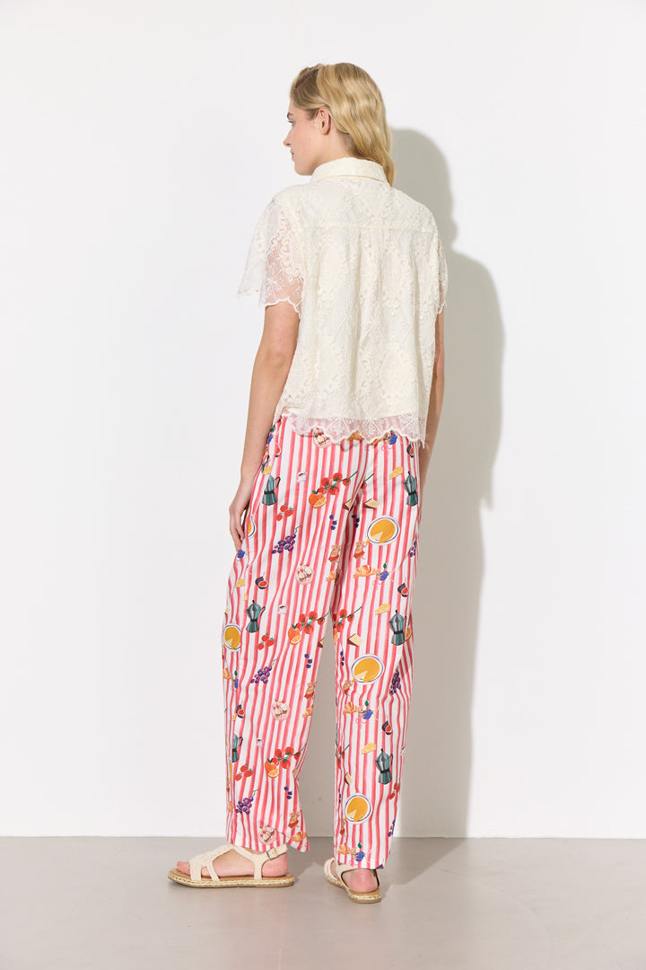 HUNKØN Jess Trousers Trousers Picnic Art Print