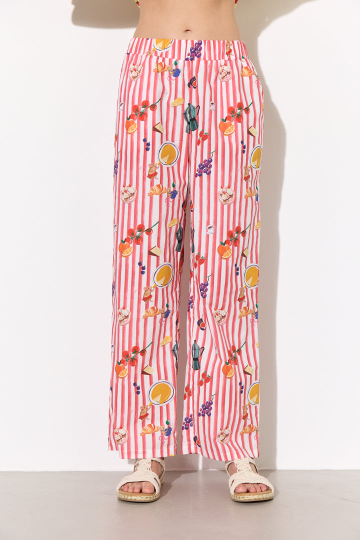HUNKØN Jess Trousers Trousers Picnic Art Print
