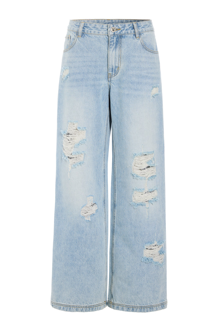 HUNKØN Jody Ripped Jeans Trousers Light Denim
