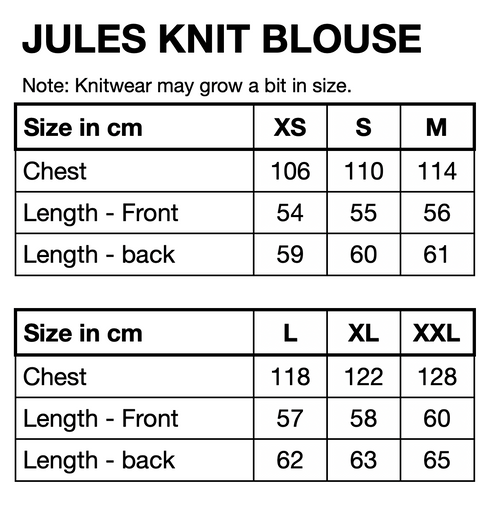 HUNKØN Jules Knit Blouse Blouses Chestnut