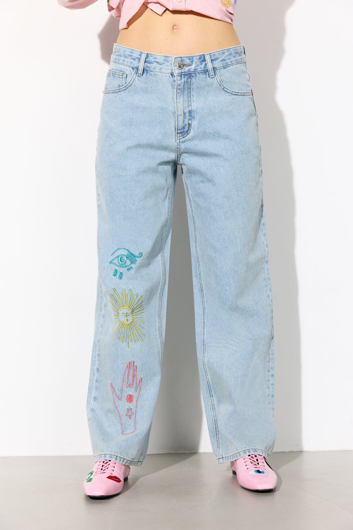 HUNKØN Kenna Jeans Trousers Light Denim
