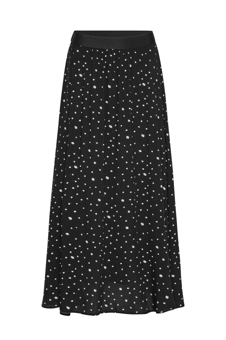 HUNKØN Kris Skirt Skirts Black w/White dots