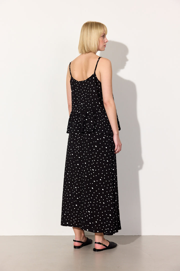 HUNKØN Kris Top Tops Black w/White dots
