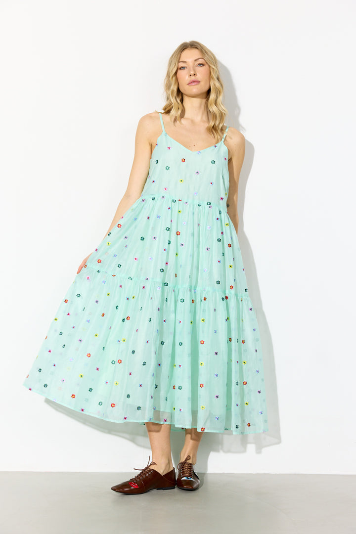 HUNKØN Lucia Strap Dress Dresses Mint