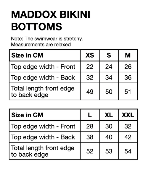 HUNKØN Maddox Bikini Bottom Swimwear Black snake Art Print