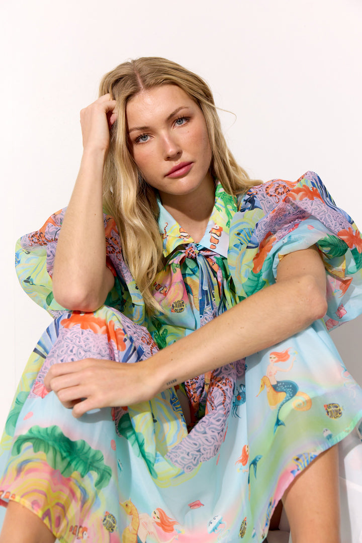HUNKØN Marina Shirt Shirts Ocean Life Art Print