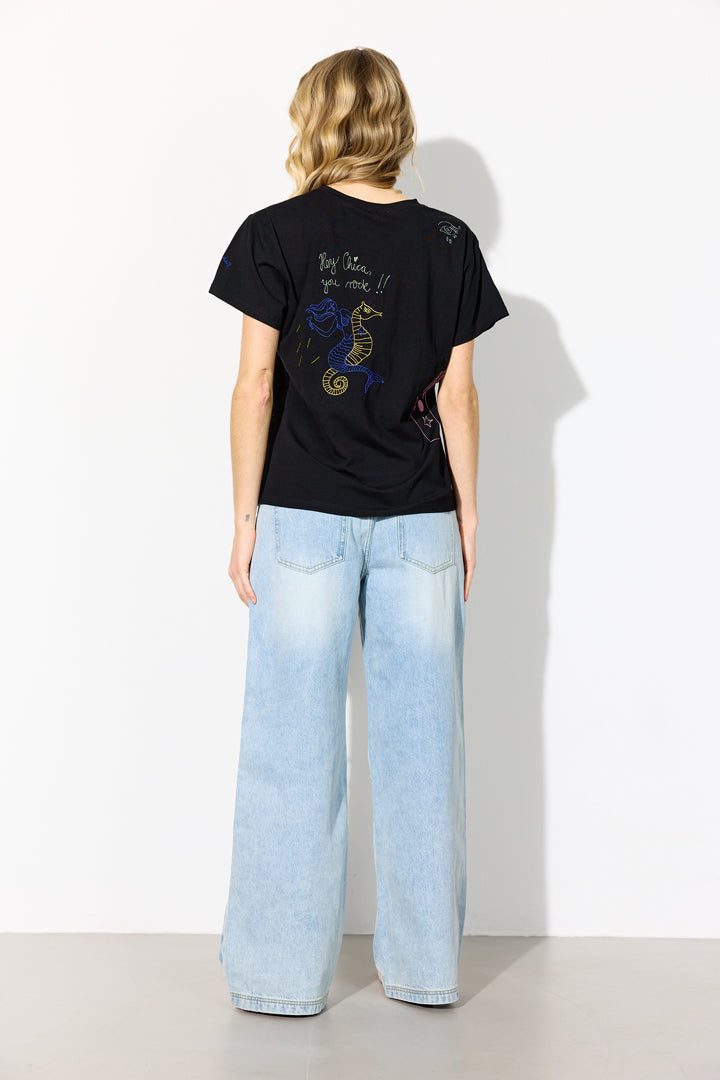 HUNKØN Mavis T-shirt T-shirts Black