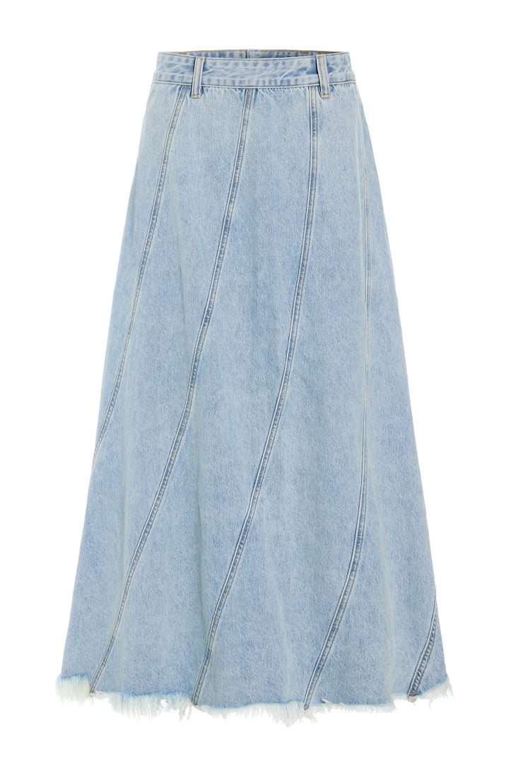 HUNKØN Mette Denim Skirt Skirts Light Denim