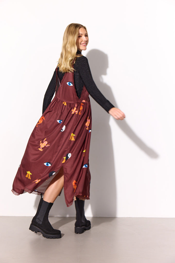 HUNKØN Mirabelle Dress Dresses Trippy Tales Art Print