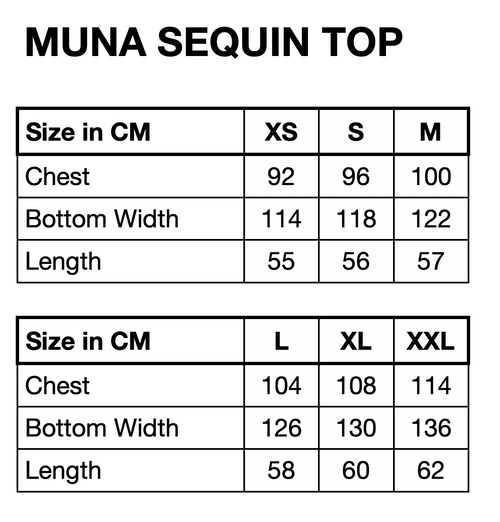 HUNKØN Muna Sequin Top Tops Navy Glitter