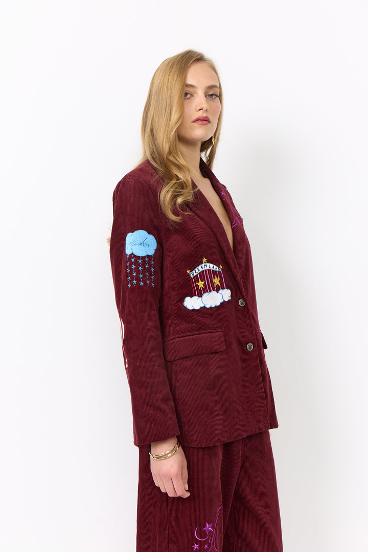 HUNKØN Nadine Blazer Jackets Burgundy