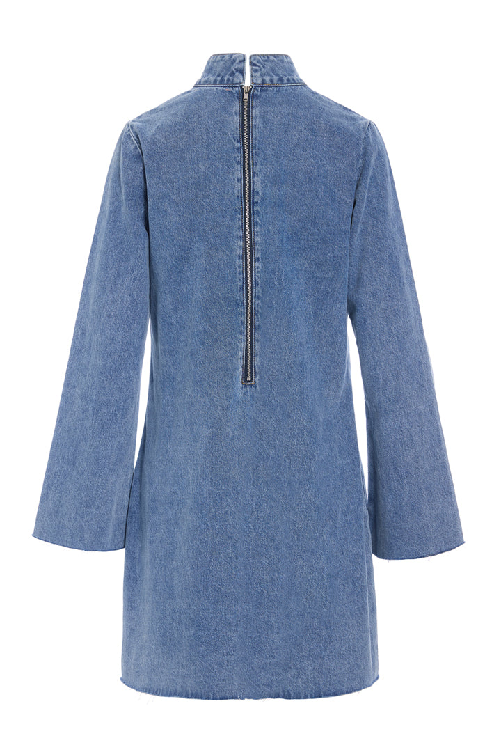 HUNKØN Nala Denim Dress Dresses Stonewash Denim