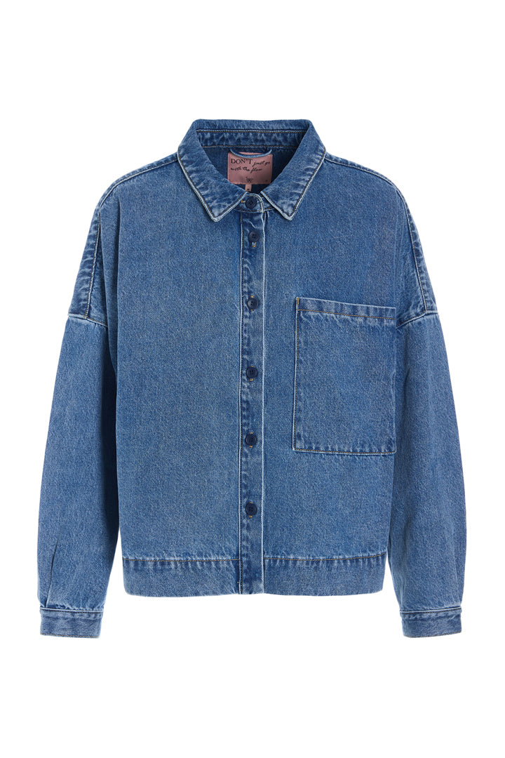 HUNKØN Nala Denim Shirt Shirts Stonewash Denim