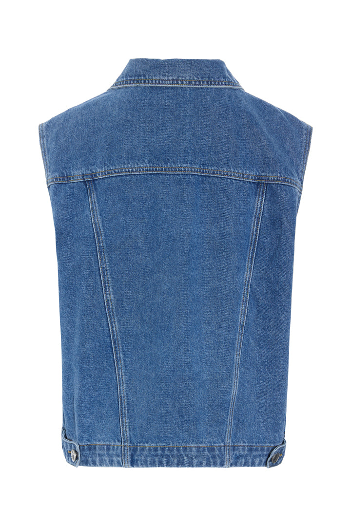 HUNKØN Nala Denim Vest Vests Stonewash Denim