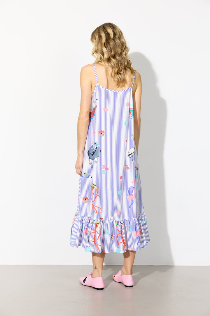 HUNKØN Nessie Dress Dresses Blue Ocean Art Print