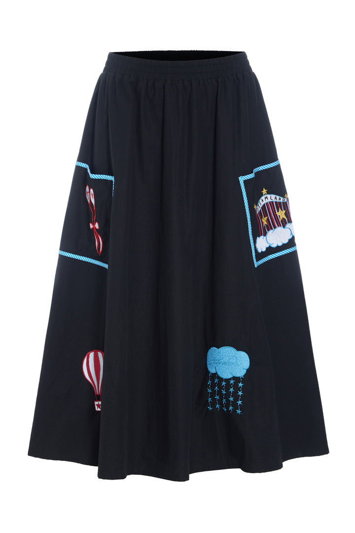 HUNKØN Nicole Skirt Skirts Black