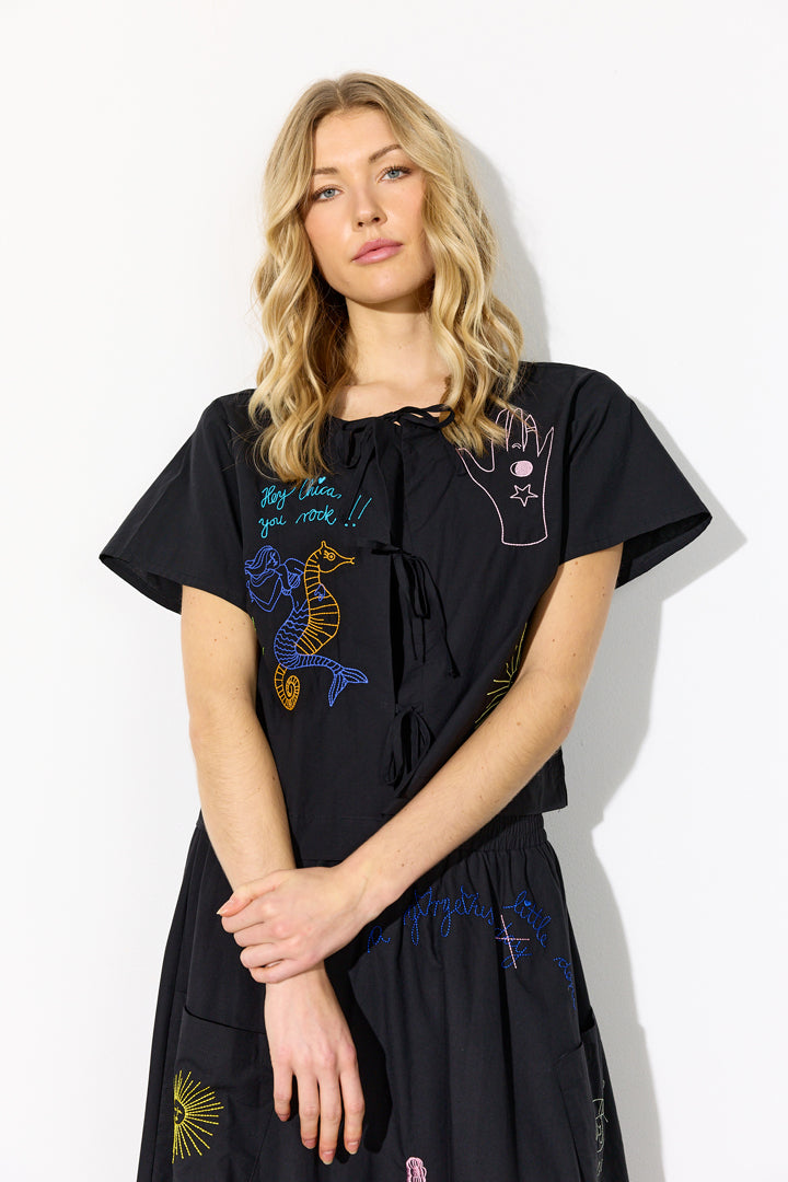 HUNKØN Nima Shirt Shirts Black