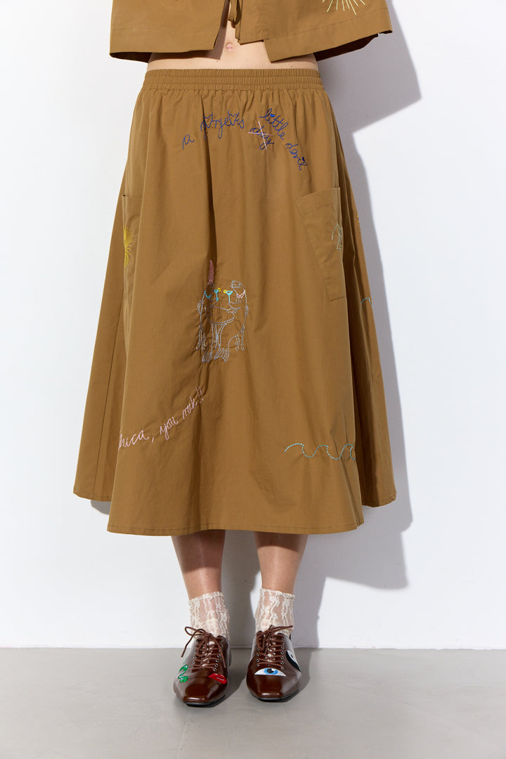 HUNKØN Nima Skirt Skirts Caramel