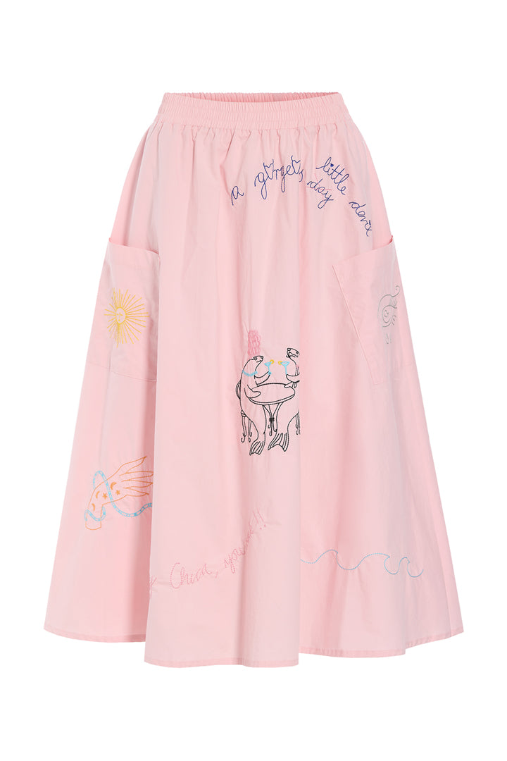 HUNKØN Nima Skirt Skirts Rose