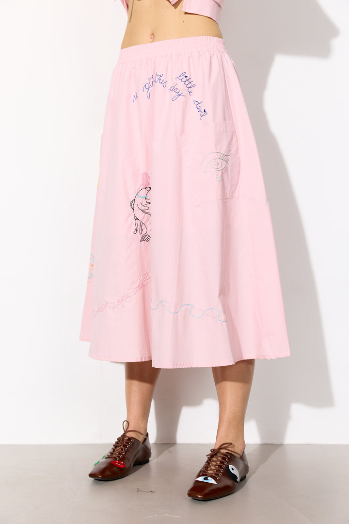 HUNKØN Nima Skirt Skirts Rose