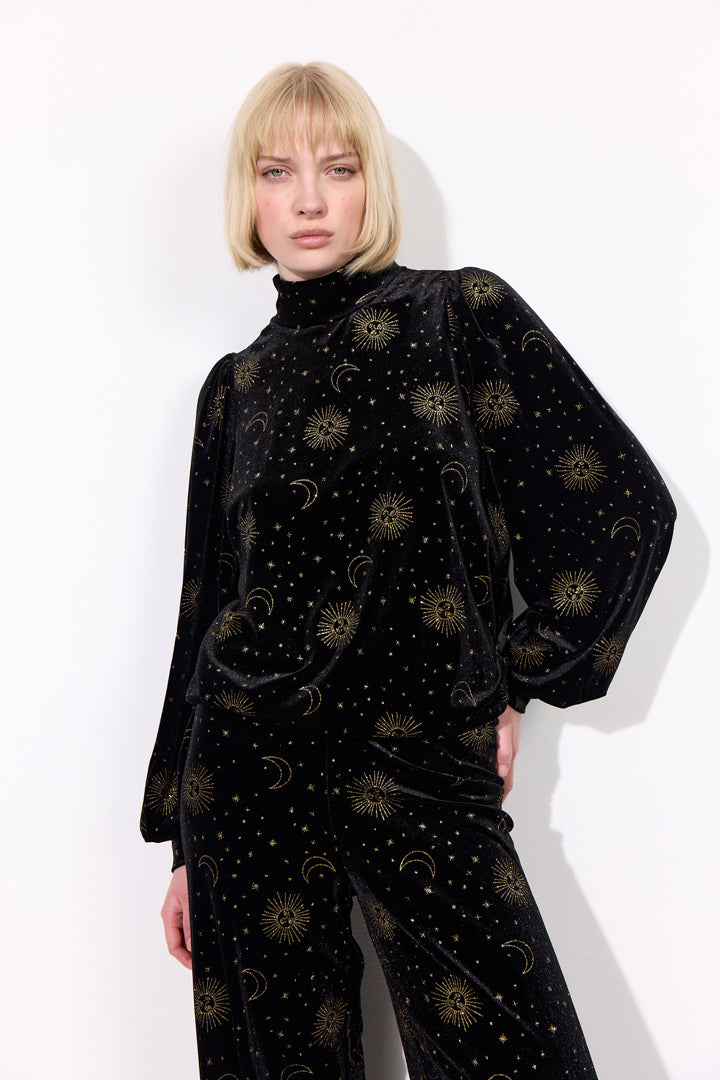 HUNKØN Olympia Blouse Blouses Black