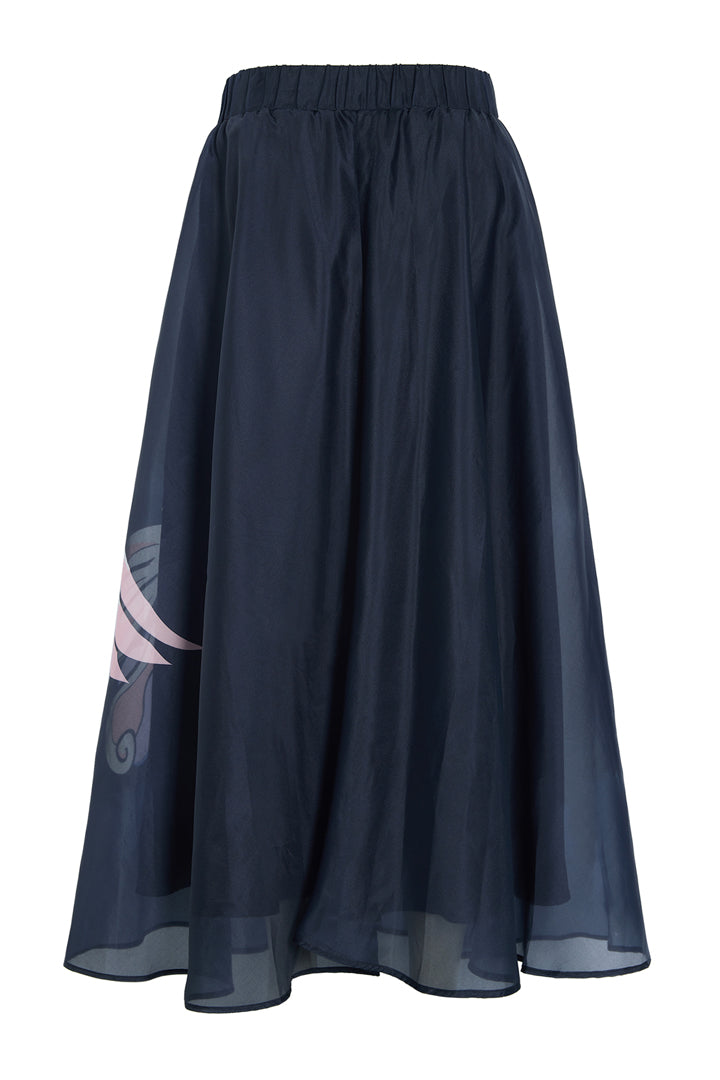 HUNKØN Pallas Long Skirt Skirts Black Pony