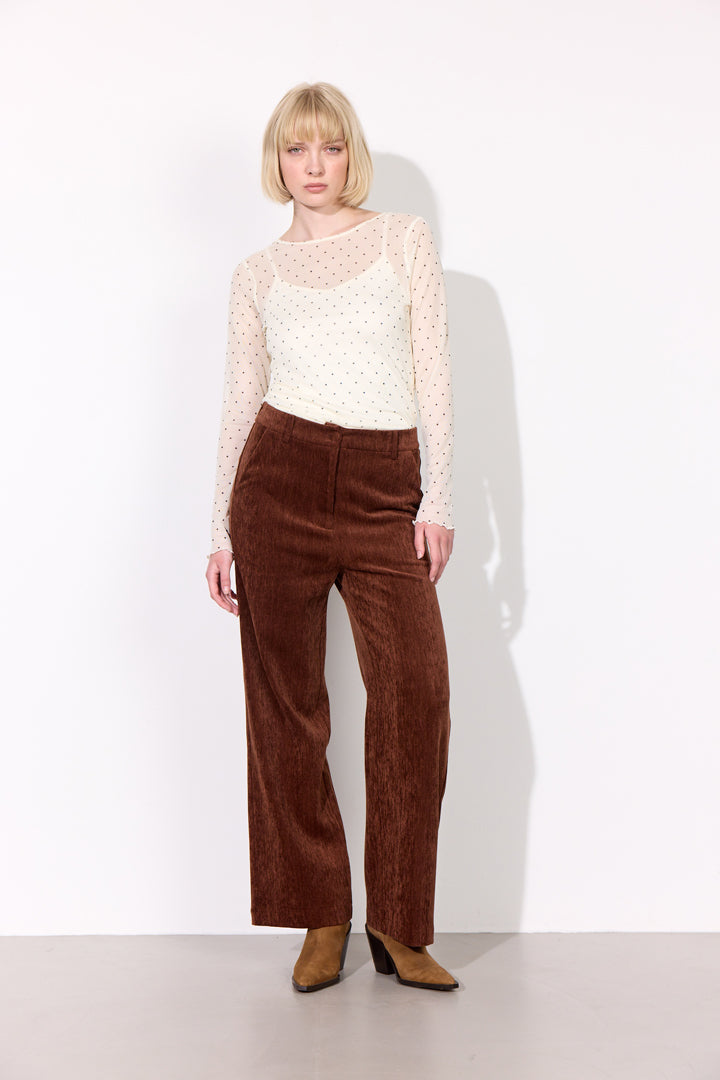 HUNKØN Petra Trousers Trousers Brown