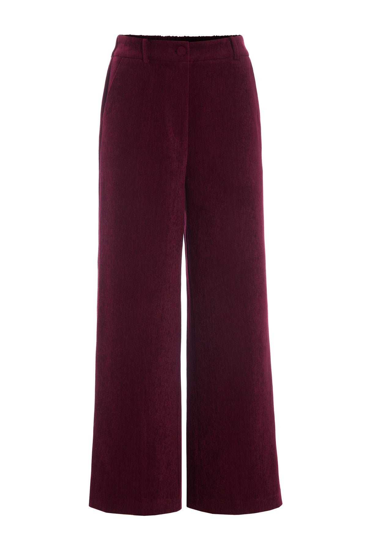 HUNKØN Petra Trousers Trousers Burgundy