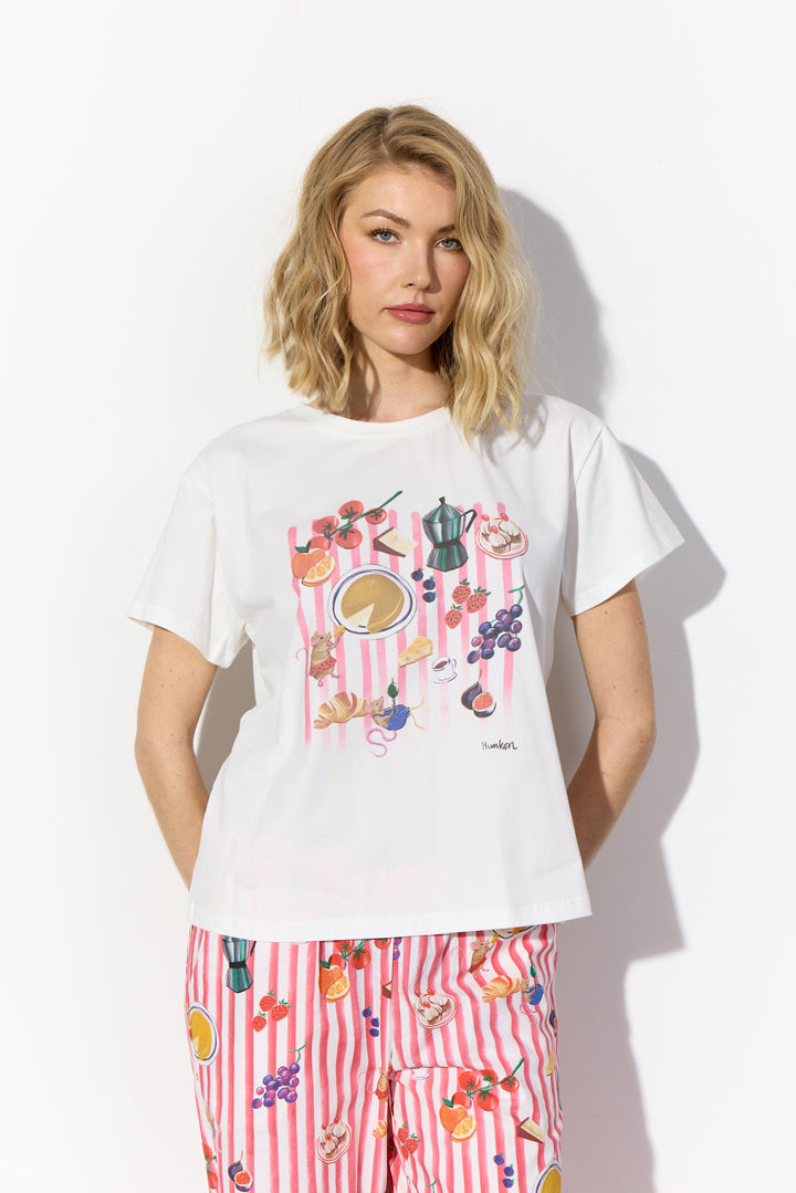 HUNKØN Picnic T-shirt T-shirts White