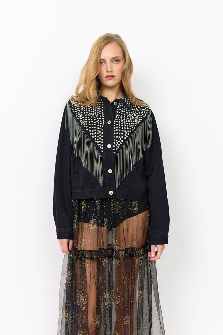 HUNKØN Priya Gem Jacket Jackets Black Denim