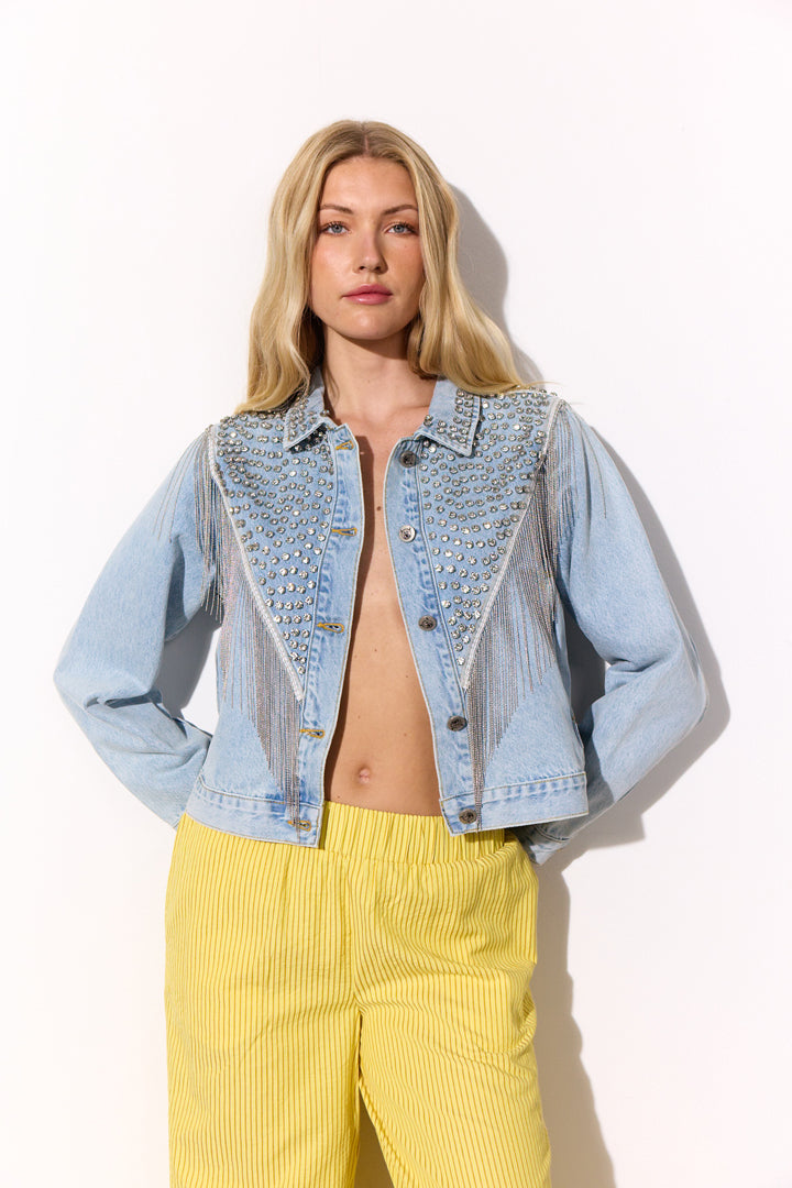 HUNKØN Priya Gem Jacket Jackets Light Denim