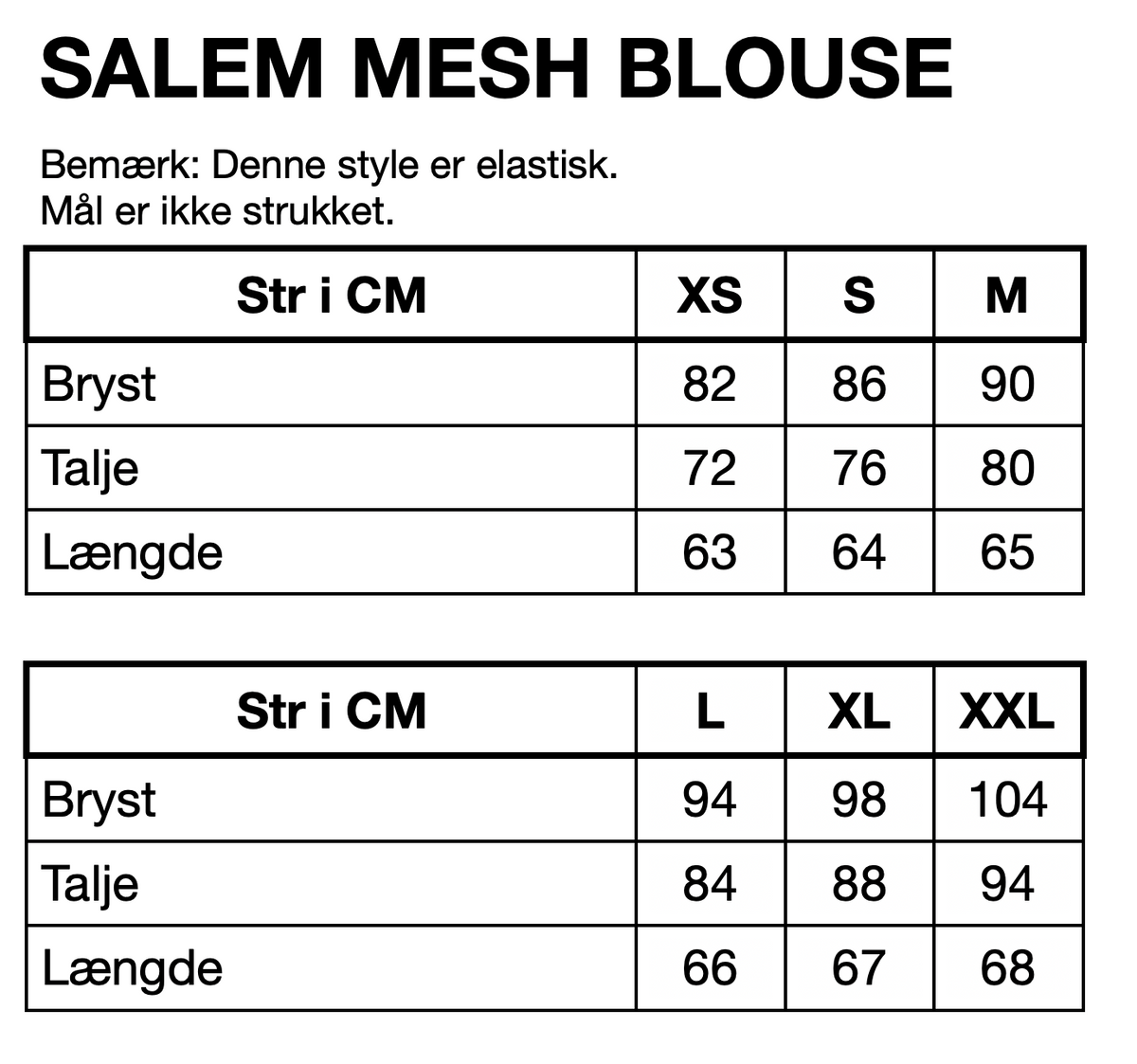 HUNKØN Salem Mesh Blouse Blouses Black